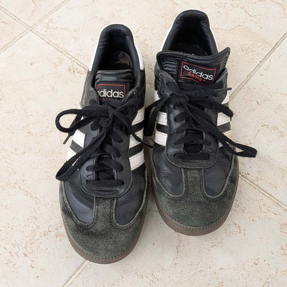 Adidas Samba Classic Mens US 7 Black Leather Sneaker